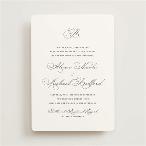 minted wedidng invitation|initial wedding invitations minted.